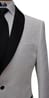 Off White Paisley Jacquard Tuxedo