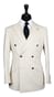 Ivory Pinstripe Double-Breasted Suit