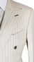 Ivory Pinstripe Double-Breasted Suit