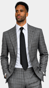 Complet Laine Carreaux Glen Jorgecarli Anthracite