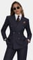 Midnight Blue Pinstripe Suit