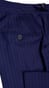 Complet Laine Rayures Bleu Roi
