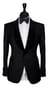 Black Dotted Textured Tuxedo