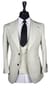 Cream White Wool Suit