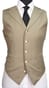 Beige Desert Stripe Wool Suit