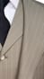 Beige Desert Stripe Wool Suit