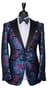 Black Floral Bloom Jacquard Tuxedo