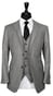 Complet Trois Pièces Gris Ashford