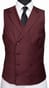 Maroon Red Wool Suit