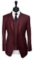 Maroon Red Wool Suit