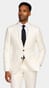 Porcelain White Wool Suit