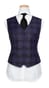 Purple Glen Plaid Three-Piece Suit