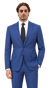 Royal Blue Textured Classic Suit