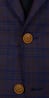 Plum Checkered Wool Suit