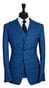 Sapphire Grid Wool Suit
