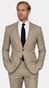 Sand Beige Crosshatch Suit