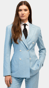 Complet Double Boutonnage Bleu Ciel Rayures