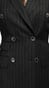Complet Rayures Charcoal Double Boutonnage