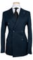 Blue Double-Breasted Wool Suit