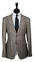 Taupe Brown Glen Plaid Wool Suit