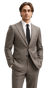 Taupe Brown Glen Plaid Wool Suit