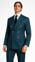 Teal Monarch Double-Breasted Suit