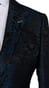 Midnight Blue Baroque Jacquard Suit