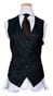 Midnight Blue Baroque Jacquard Suit