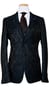 Midnight Blue Baroque Jacquard Suit