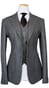 Complet Laine Pied-de-Poule Bleu-Gris