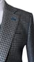 Complet Laine Pied-de-Poule Bleu-Gris