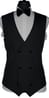 Classy Black Wool with Velvet Lapel Tuxedo