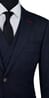 Dark Blue Subtle Check Wool Suit