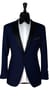 Tuxedo Bleu Laine Dobby