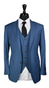 Ocean Blue Three-Piece Suit