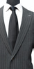 Charcoal Pinstripe Wool Suit