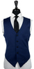 Tuxedo bleu Oxford à revers aigu