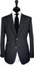 Dark Grey Prince of Wales Wool Suit