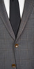 Grey with Brown Windowpane Suit
