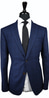 Blue Windowpane Canvas Wool Suit