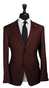 Burgundy Classic Wool Suit