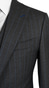 Charcoal Blue Pinstripe Suit
