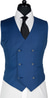 Blue Sharkskin Wool Suit