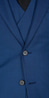 Blue Sharkskin Wool Suit