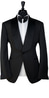 Tuxedo Jacquard Noir Motif Cubique