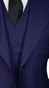 Royal Blue Pinstripe Wool Suit