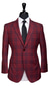 Red Check Wool Suit