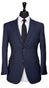 Space Blue Sharkskin Wool Suit