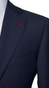 Space Blue Sharkskin Wool Suit