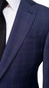 Space Blue Windowpane Wool Suit
